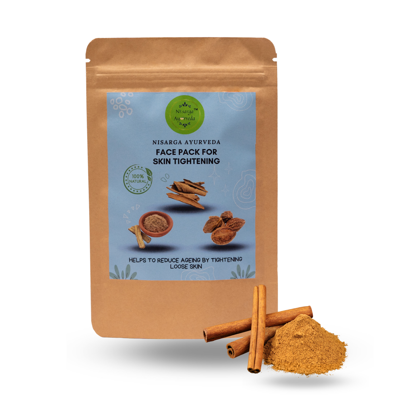Ayurvedic Face pack combo for Skin Glowing| Skin Tightening | Acne & Pimple | Dark Spots Removal -Pack of 4 (100gm x 4)