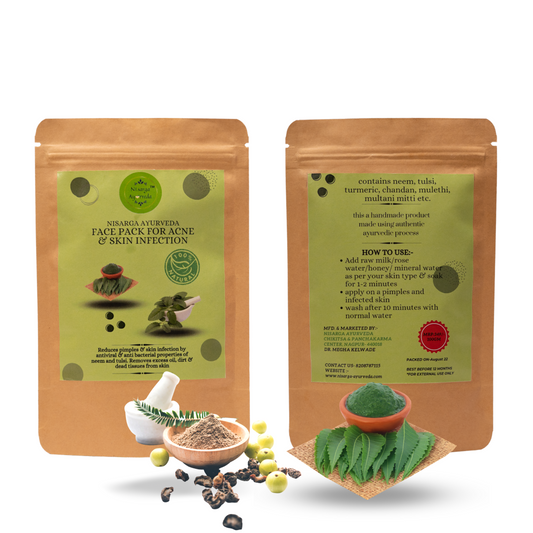 Ayurvedic Acne | Pimple | Skin Infection Clearing | Dark Spot Removal Face Pack-100gm