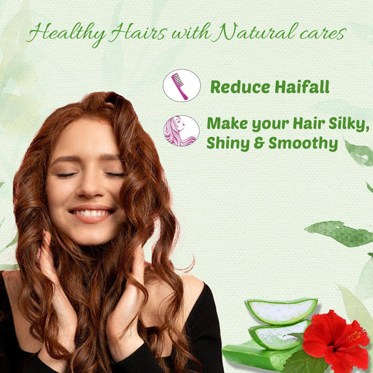 Anti-Hair Fall Shampoo Powder Controls Hair Fall | Repairs Damaged Hair into Smooth and Silky with Deep Cleaning of Scalp and Hair-100 gm