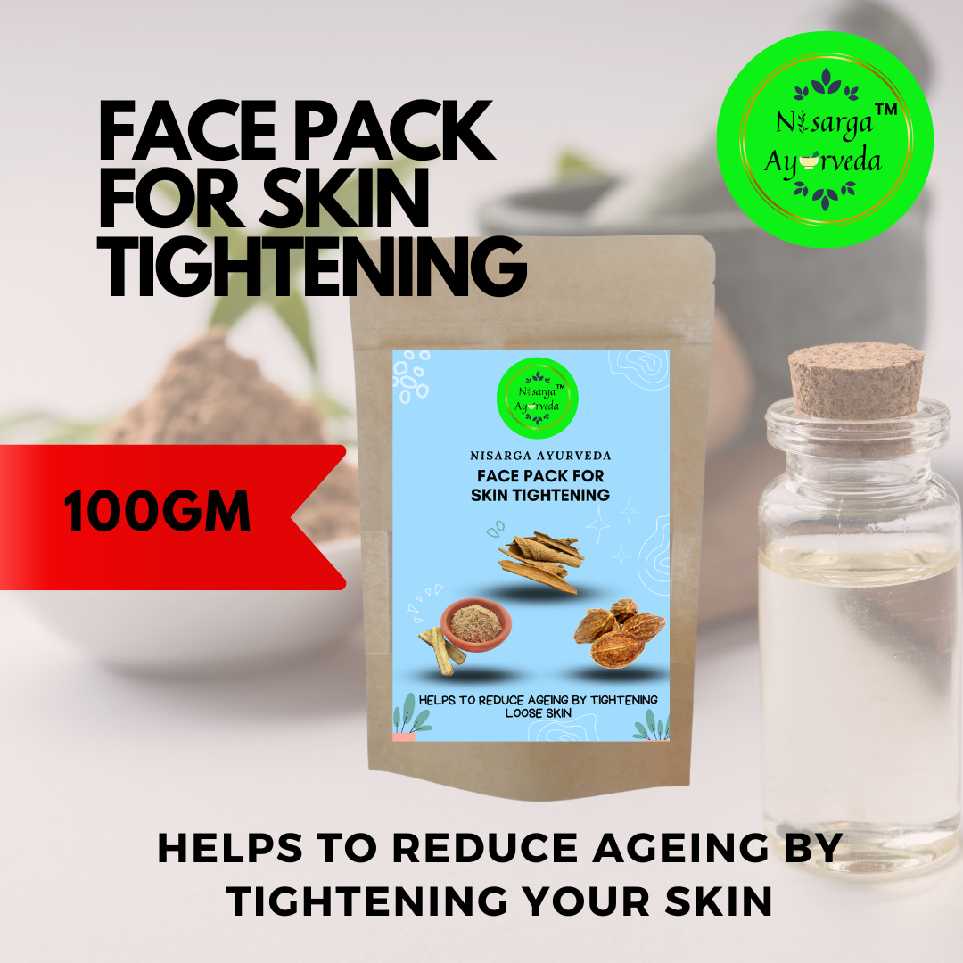 Ayurvedic Skin Tightening | Anti-Ageing | Wrinkle Reduction Face Pack for Loose Skin-100gm