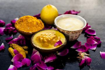 Ayurvedic Ubtan Scrub for Daily Face, Body Bath | Remove Skin Tanning, Acne, Pimple, Blemish with Rose, Sandalwood, Turmeric-100gm