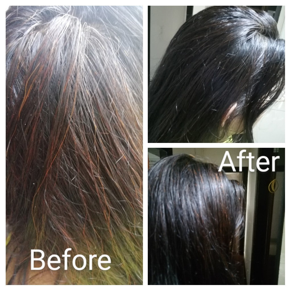 Ayurvedic Hair Colour Henna & Indigo Powder for Black & Brown Hair Colour and Grey & White Hair - 100 gm