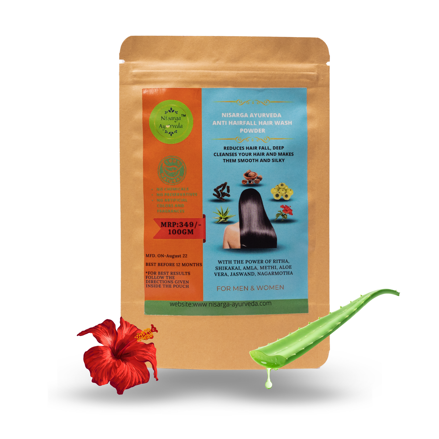Ayurvedic Hair Care Kit for Nourishment and Strong, Healthy Hair Growth - Combo Pack of 4