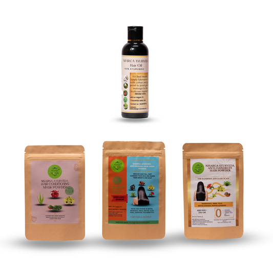 Anti-Dandruff hair Pack Reduce scalp Itching, Hair fall, Dandruff| Hair Conditioning- Combo pack of 4