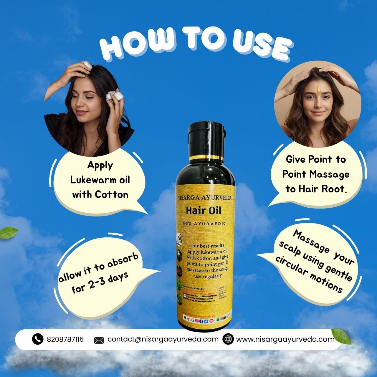 Ayurvedic Hair Oil for Hair Fall control | Hair Nourishment for Men and Women-100ml