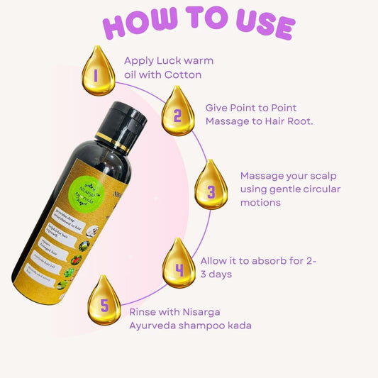 Ayurvedic Hair Oil for Hair Fall control | Hair Nourishment for Men and Women-100ml