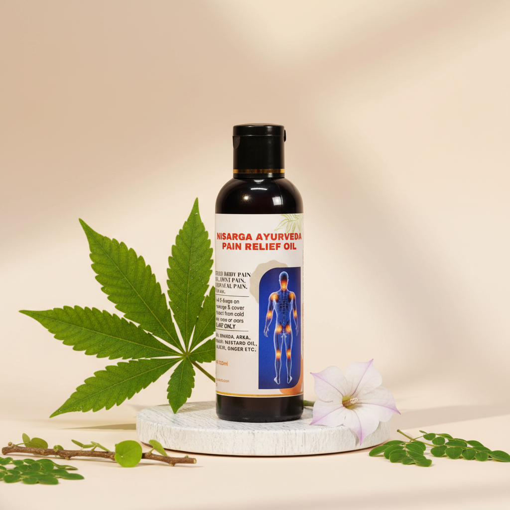 Ayurvedic Pain Relief Oil for Joint and Muscle Discomfort | Alleviate Frozen Shoulder, Sciatica, and Gouty Arthritis Pain – Pack of 2 (100ml Each)