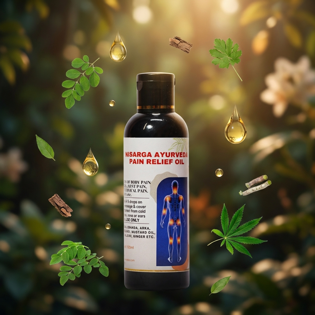 Ayurvedic Pain Relief Oil for Joint and Muscle Discomfort | Alleviate Frozen Shoulder, Sciatica, and Gouty Arthritis Pain – Pack of 2 (100ml Each)