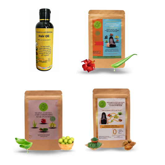 Anti-Dandruff hair Pack Reduce scalp Itching, Hair fall, Dandruff| Hair Conditioning- Combo pack of 4