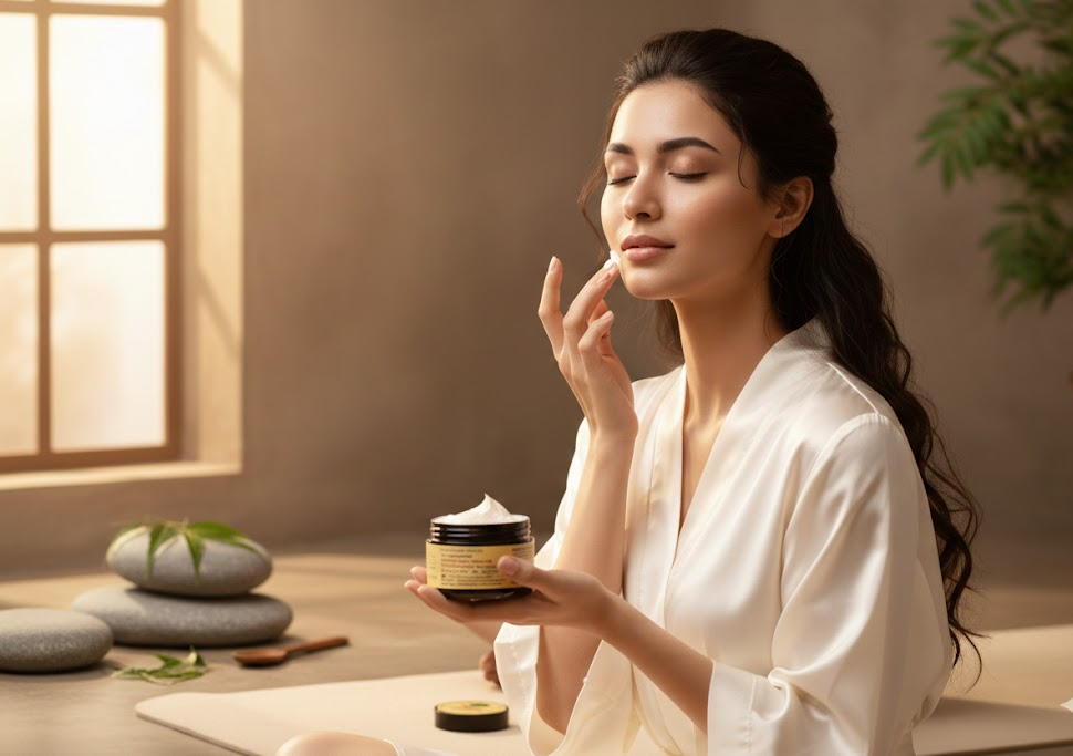 Shata Dhouta Ghrita 100 times washed Cow ghee daily Moisturiser Cream | Sunscreen UV Protection | Anti-ageing |Anti-Wrinkle Face & Skin Cream-40gm