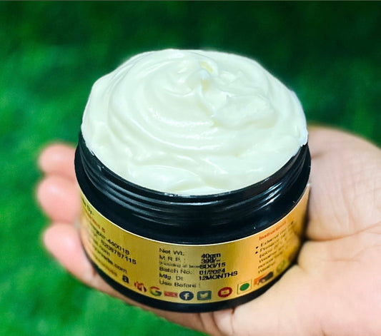 Shata Dhouta Ghrita 100 times washed Cow ghee daily Moisturiser Cream | Sunscreen UV Protection | Anti-ageing |Anti-Wrinkle Face & Skin Cream-40gm